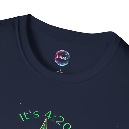 It's 420 Somewhere Vibes Unisex T-Shirt - Perfect for Cannabis Enthusiasts, Gifts, Festivals, Casual Wear, and Celebrations! - S-Mart Shop Smart Treasures