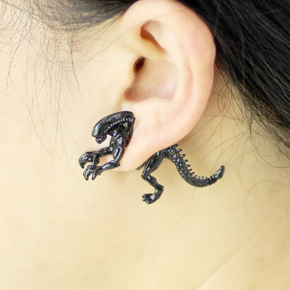 Fashion three-dimensional dragon earrings