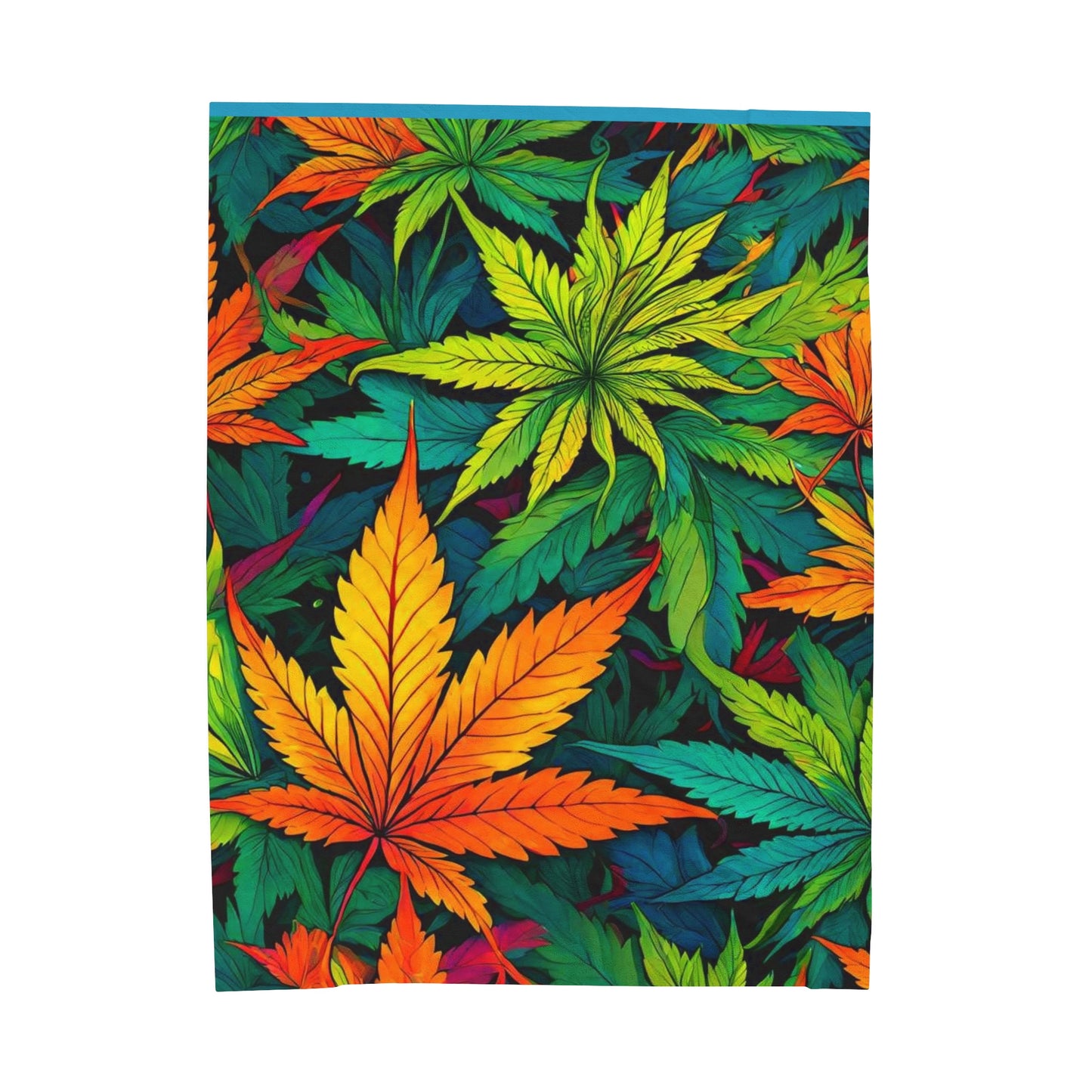 420 Happy Harvest Velveteen Plush Blanket