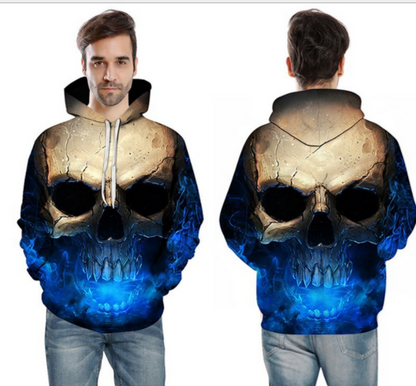 3D Skull Hoodie