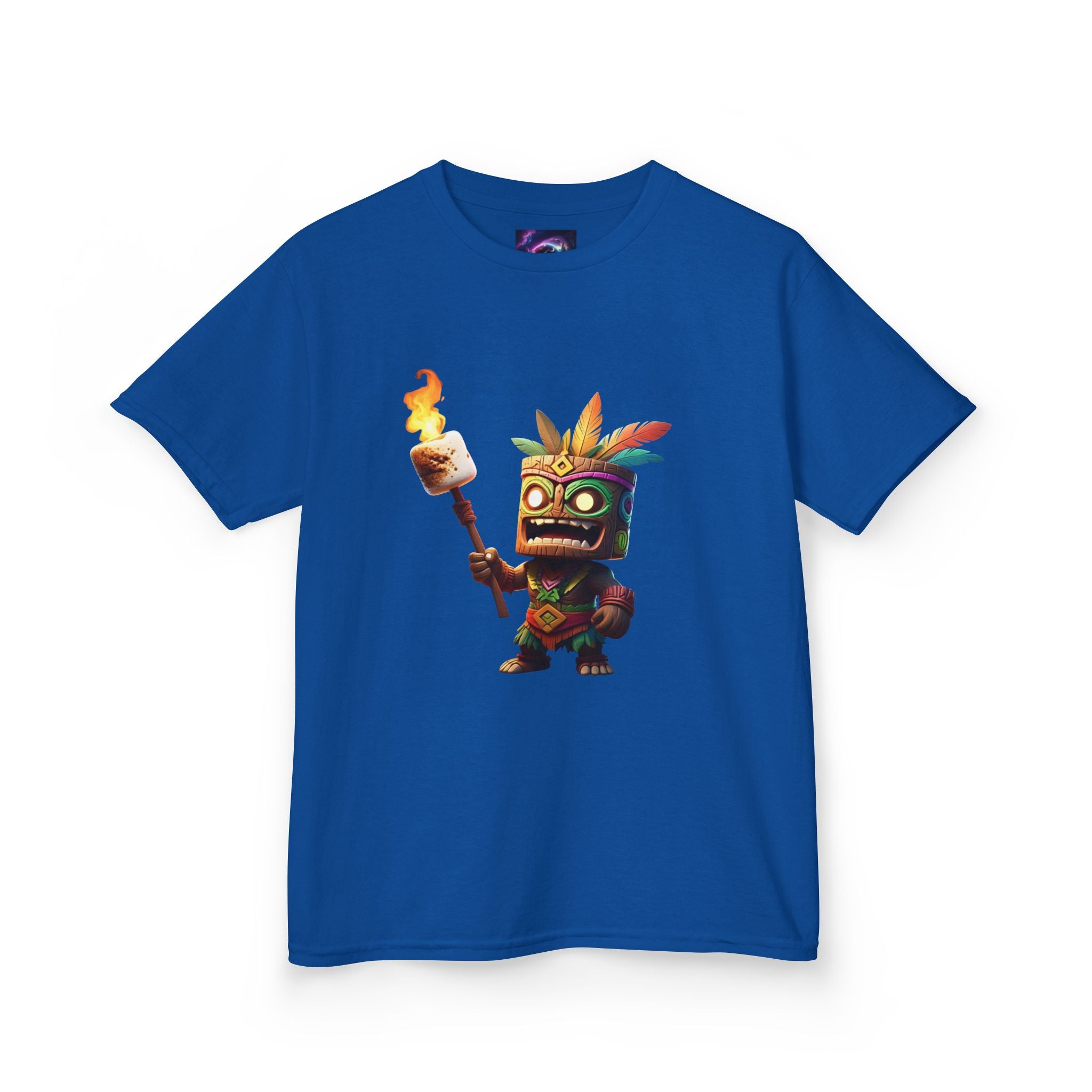 Kids Tiki Toasted Marshmallow Heavy Cotton Tee - Fun & Playful Design for Adventurous Kids