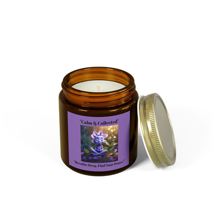 Calm & Collected Scented Candle - Breathe Deep, Find Your Peace - Relaxation Gift