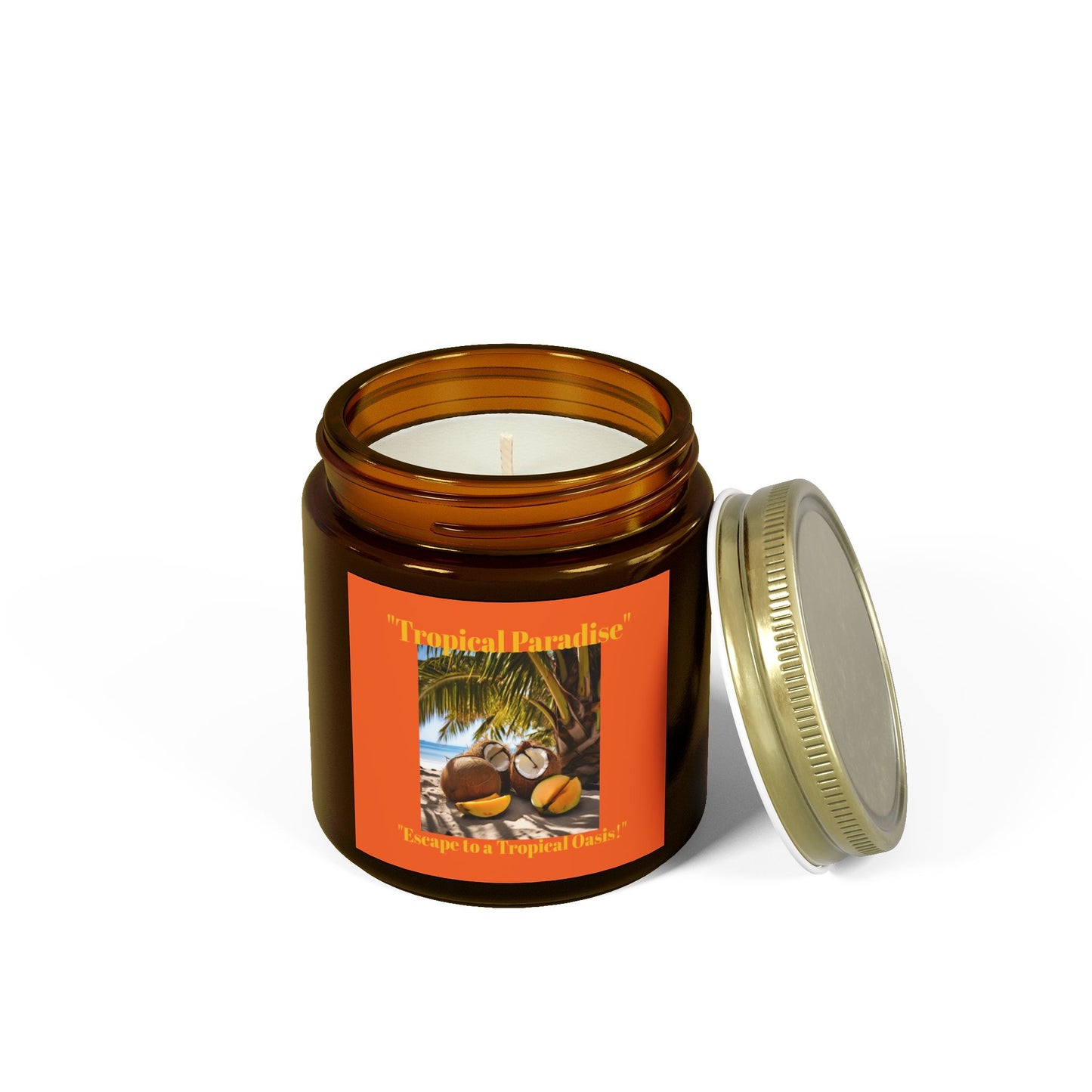 Scented Candles, Coconut Apricot Wax (4oz, 9oz)