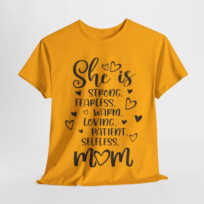 She is mom Unisex Heavy Cotton Tee