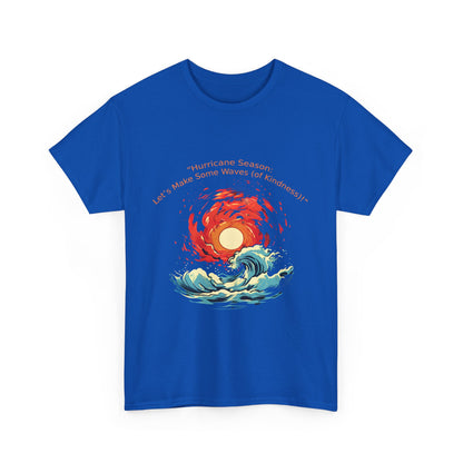 Unisex Heavy Cotton Tee - "Hurricane Season" Design for Beach Lovers & Ocean Enthusiasts