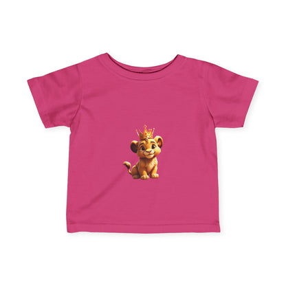 King Lion Infant Tee - Cute Baby Shirt for New Parents, Ideal Gift for Birthdays & Celebrations