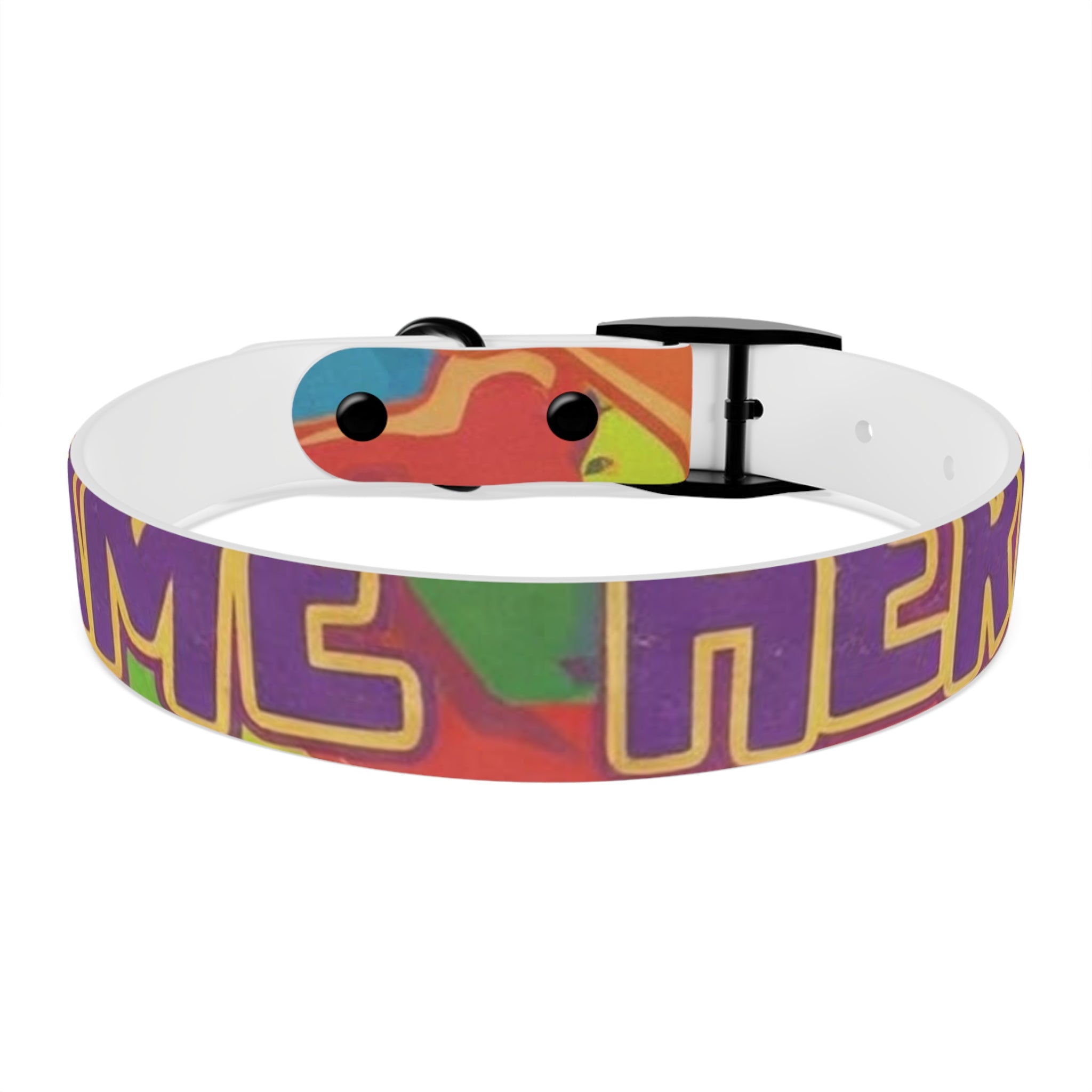 Vibrant Rainbow Dog Collar - Colorful Pet Accessory for Any Occasion