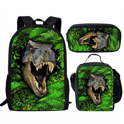 Backpack Dinosaur Schoolbag Children's Meal Bag