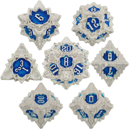 Metal Polyhedral Board Game Dice