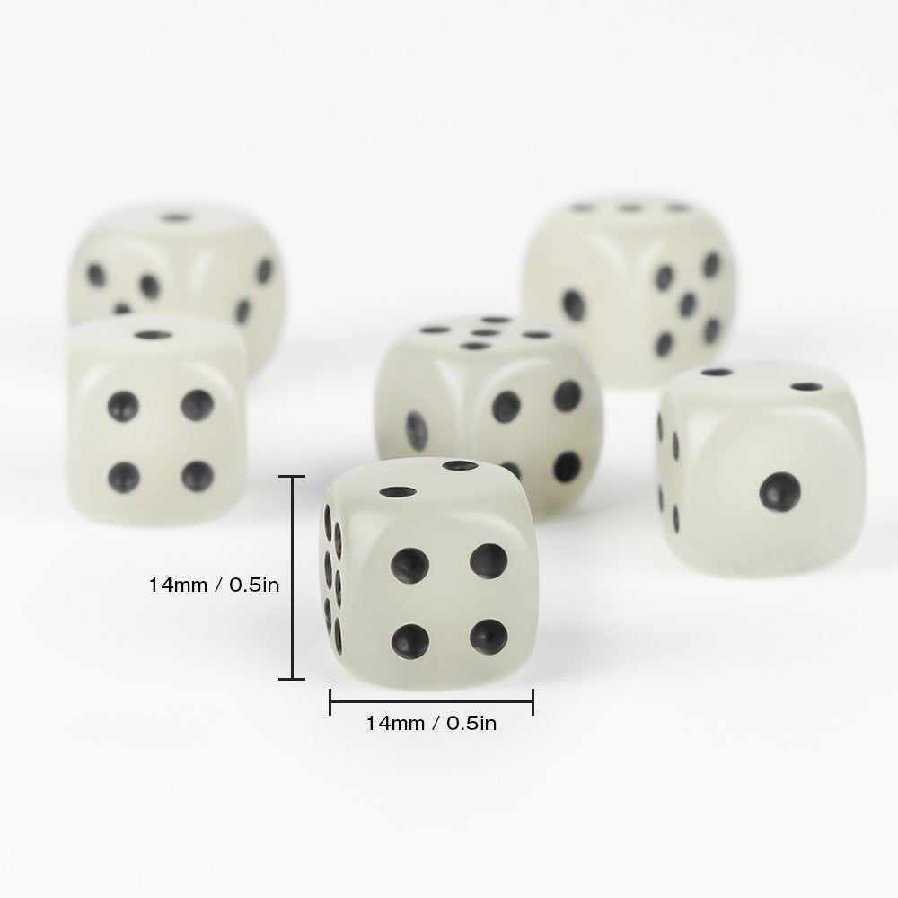 Noctilucent Dice Night Light Cubes Round Corner Dice Fun Bar KTV Entertainment Luminous Game Dices