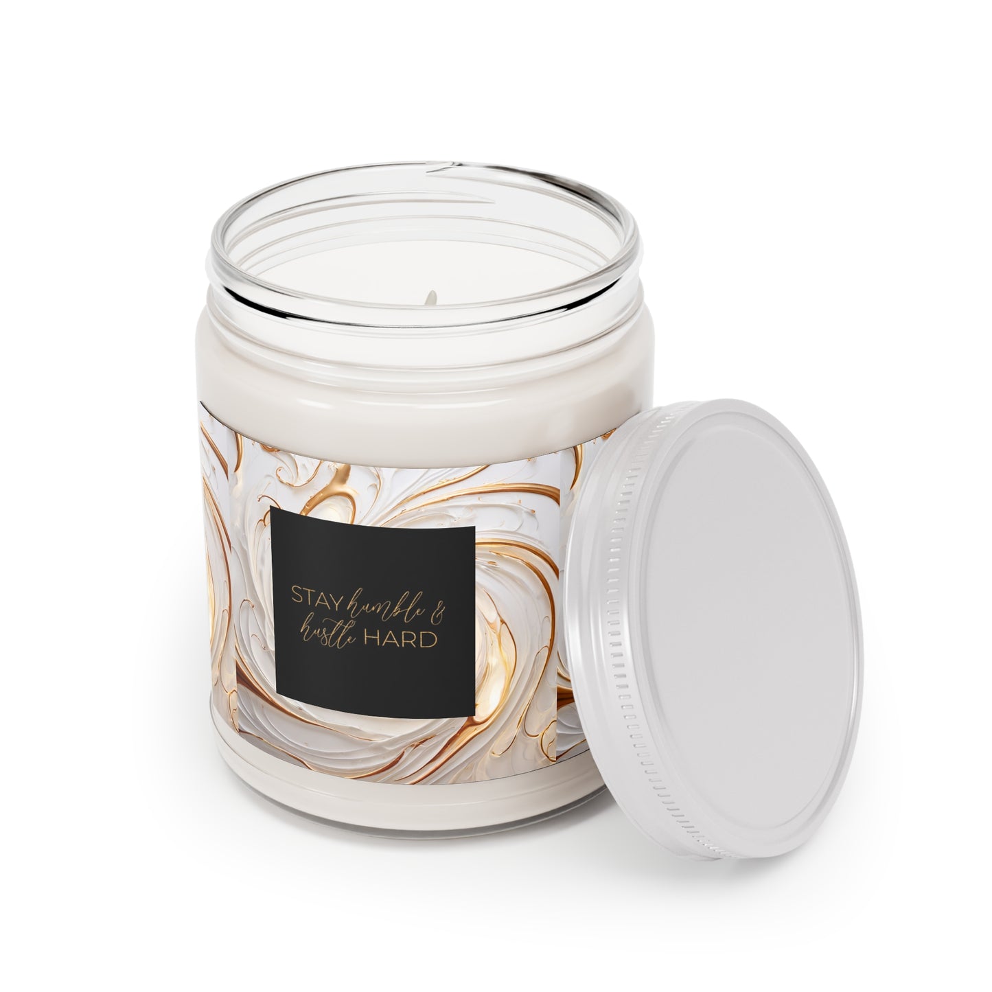 Stay Humble & Hustle Hard Scented Candle - 9oz Elegant Home Decor