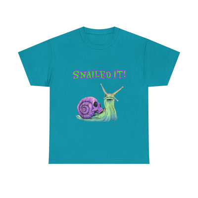 Snailed It!  Unisex Heavy Cotton Tee - "Snailed It!" T-Shirt for Fun Loving Individuals