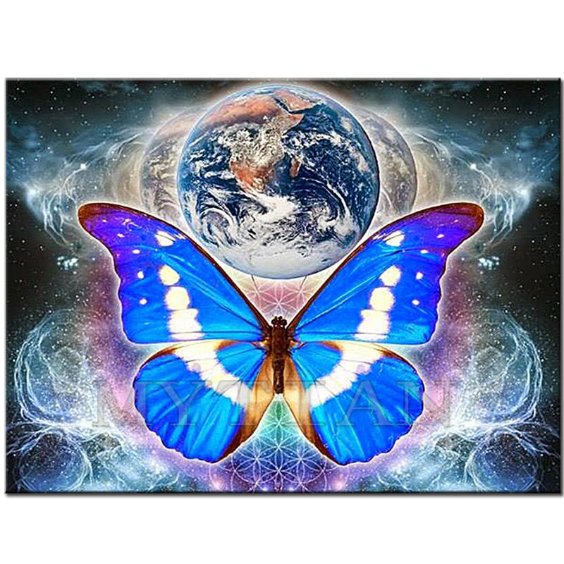 Diamond Painting Colorful Butterfly Wall Sticker