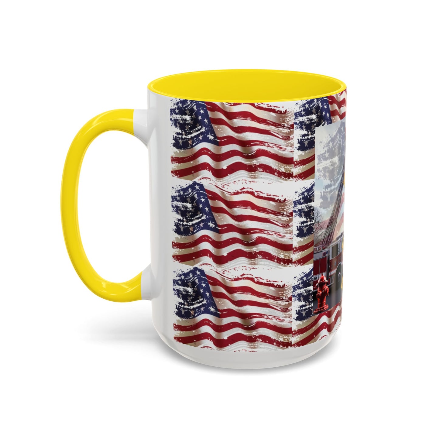 Juniata Terrace Fire 2025 Patriotic Firefighter Accent Coffee Mug - 11oz & 15oz