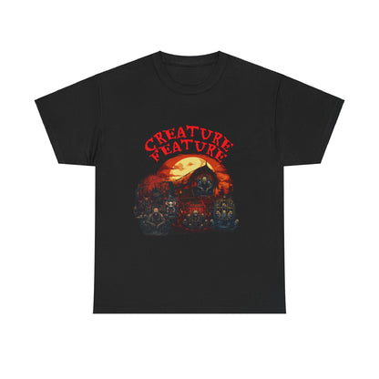 Creature Feature Unisex Heavy Cotton Tee - Spooky Halloween Shirt