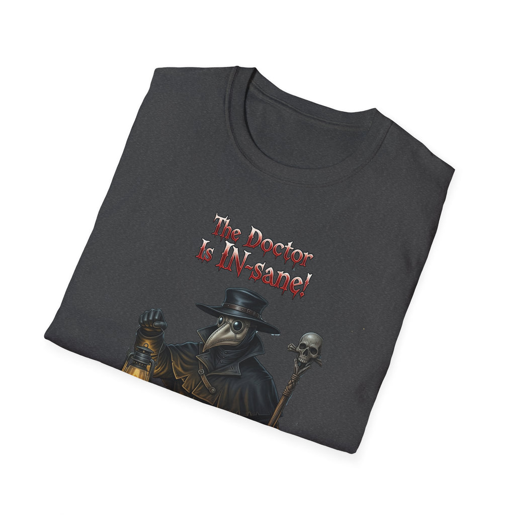 Gothic Plague In-sane Doctor T-Shirt, Unisex Softstyle Tee, Spooky Halloween Tee, Halloween Costume Shirt, Gift for Whovians, Dark Humor [...]