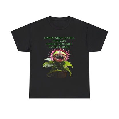 Gardening Is Therapy Unisex Heavy Cotton Tee