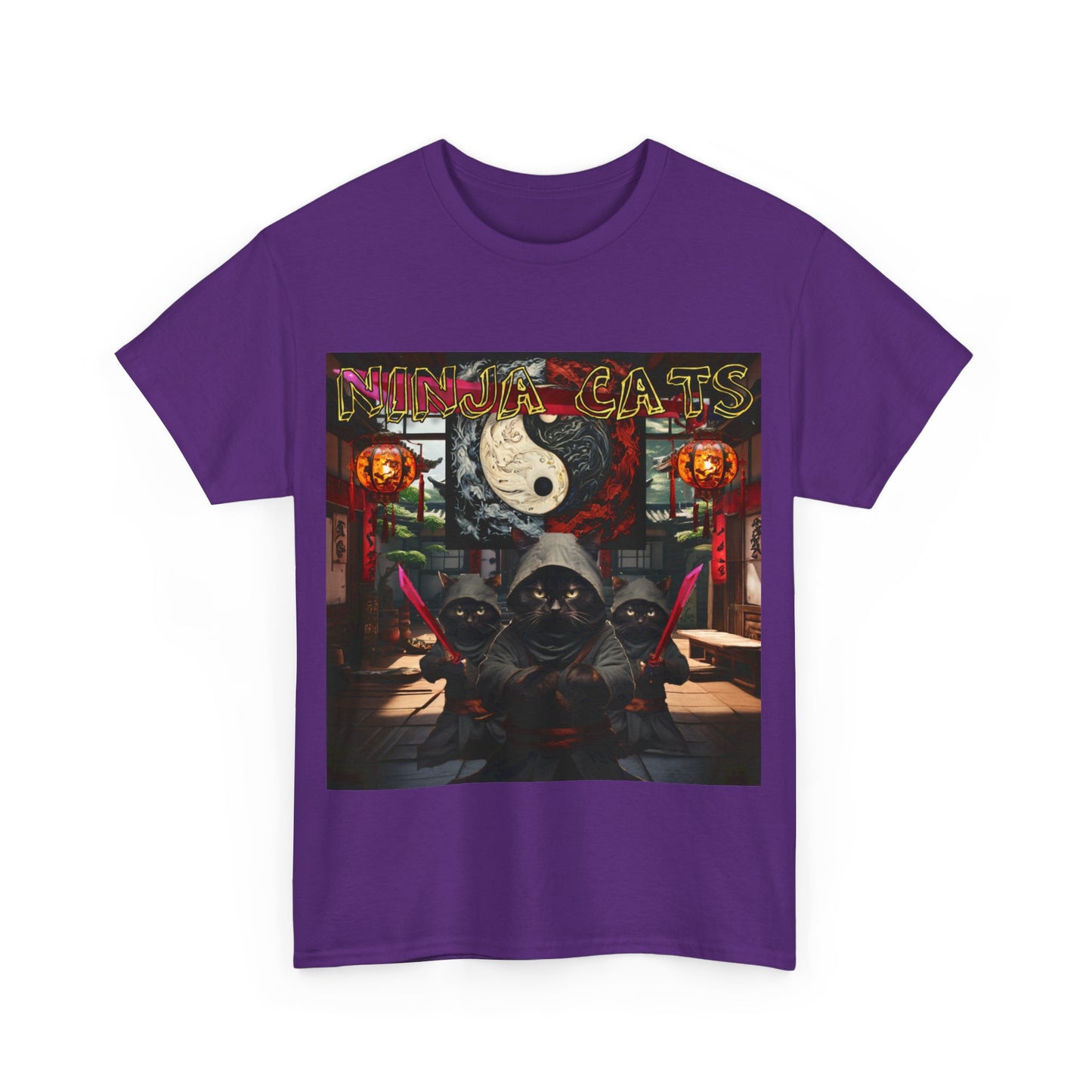 Ninja Cats Unisex Heavy Cotton Tee