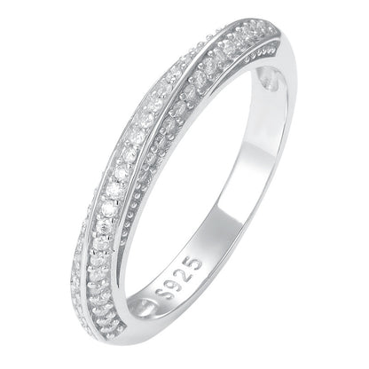 Mobius Strip Moissanite Cord For Braiding Ring Women