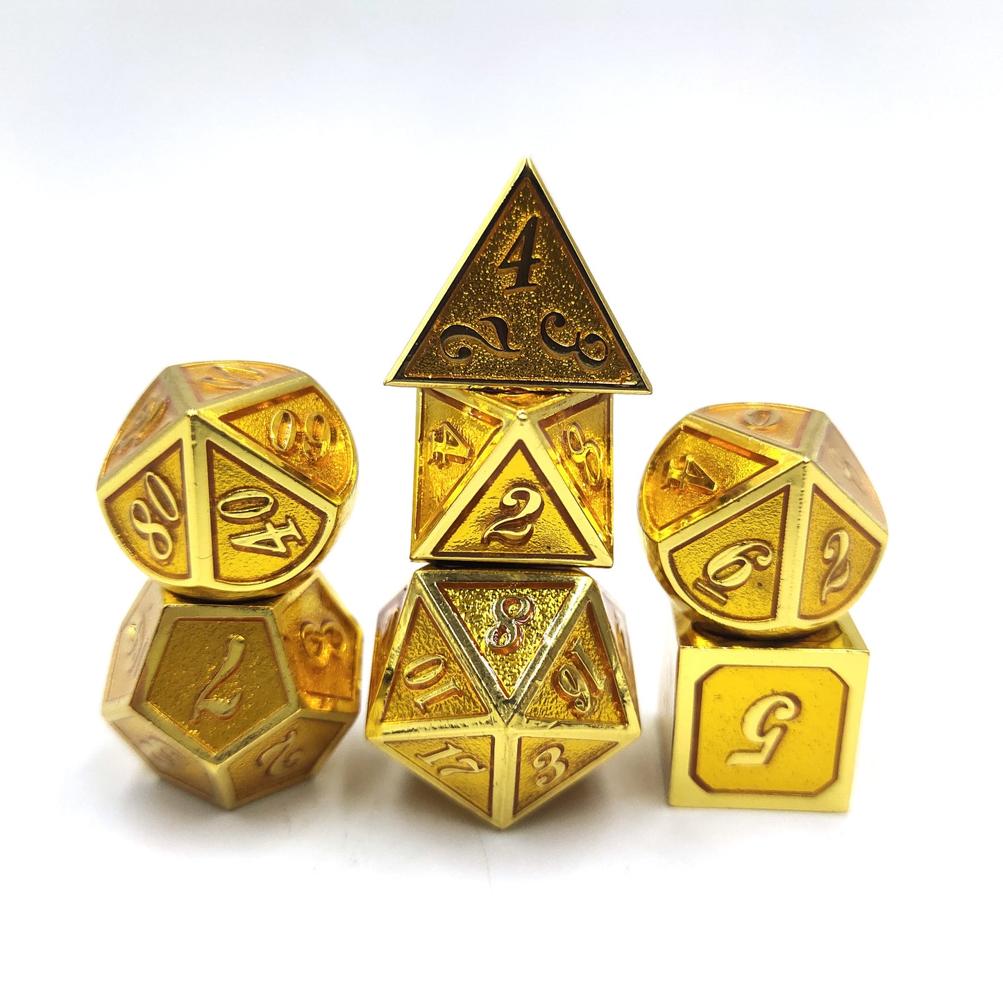 Metal game dice