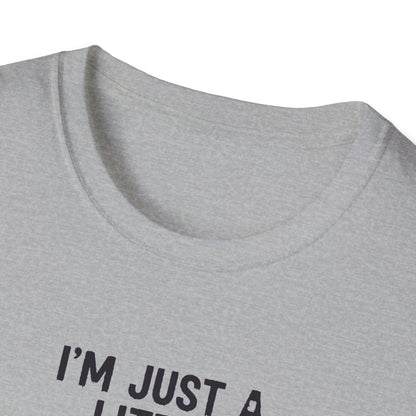 Cute I'm Just A Little Batty Graphic Tee, Funny Halloween T-Shirt, Gift for Bat Lovers, Unisex Softstyle Shirt, Quirky Casual Wear
