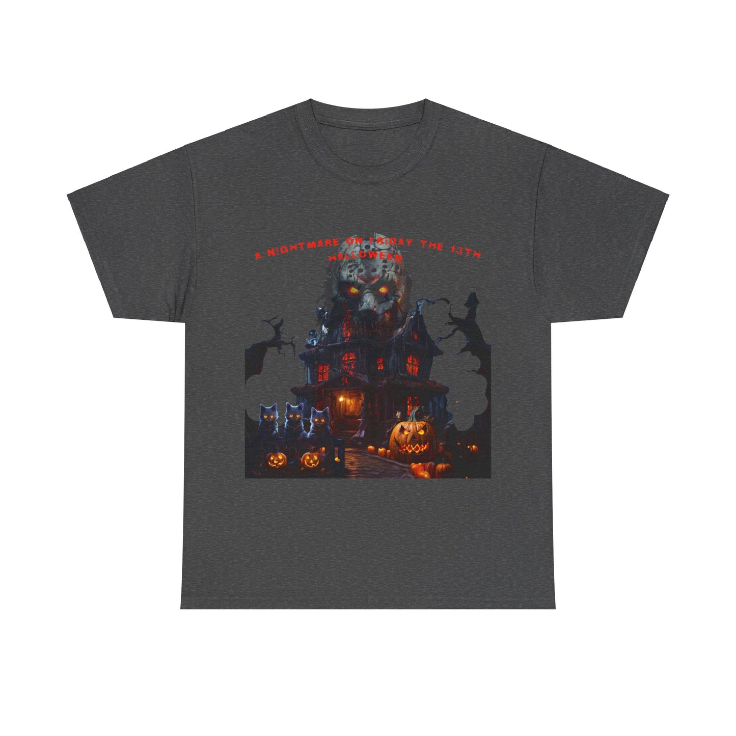 A Nightmare On Friday The 13th Halloween Unisex Heavy Cotton Tee