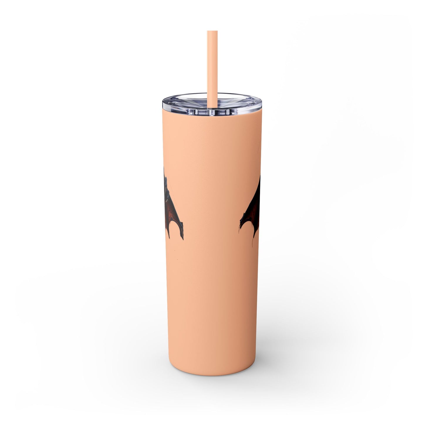 Halloween Gargoyle Skinny Tumbler with Straw, Spooky Drinkware, Perfect for Parties, Fall Decor, Trick or Treat Gifts