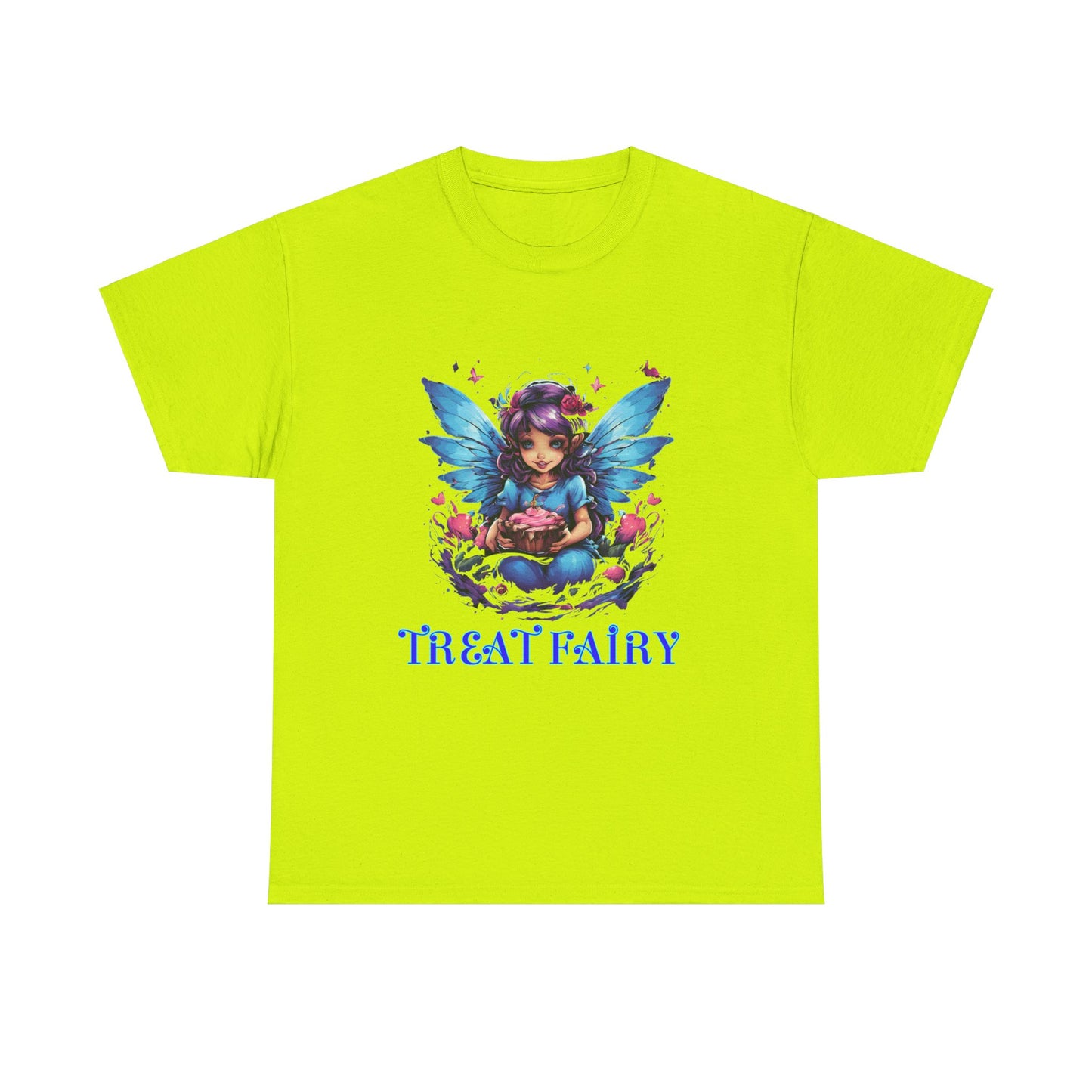 Enchanted Treat  Fairy Unisex Heavy Cotton Tee - Perfect for Magical Gatherings and Everyday Wear