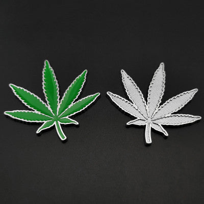 HotMeiNi 13cm x 13cm Cannabis Vinyl Sticker Decal Leaf Laptop Medical Weed Decal Rear Windshield Car Sticker Waterproof Decor