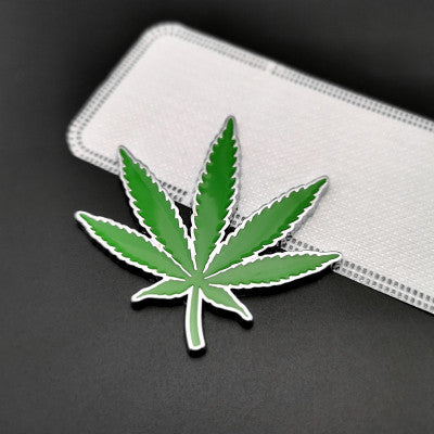 HotMeiNi 13cm x 13cm Cannabis Vinyl Sticker Decal Leaf Laptop Medical Weed Decal Rear Windshield Car Sticker Waterproof Decor