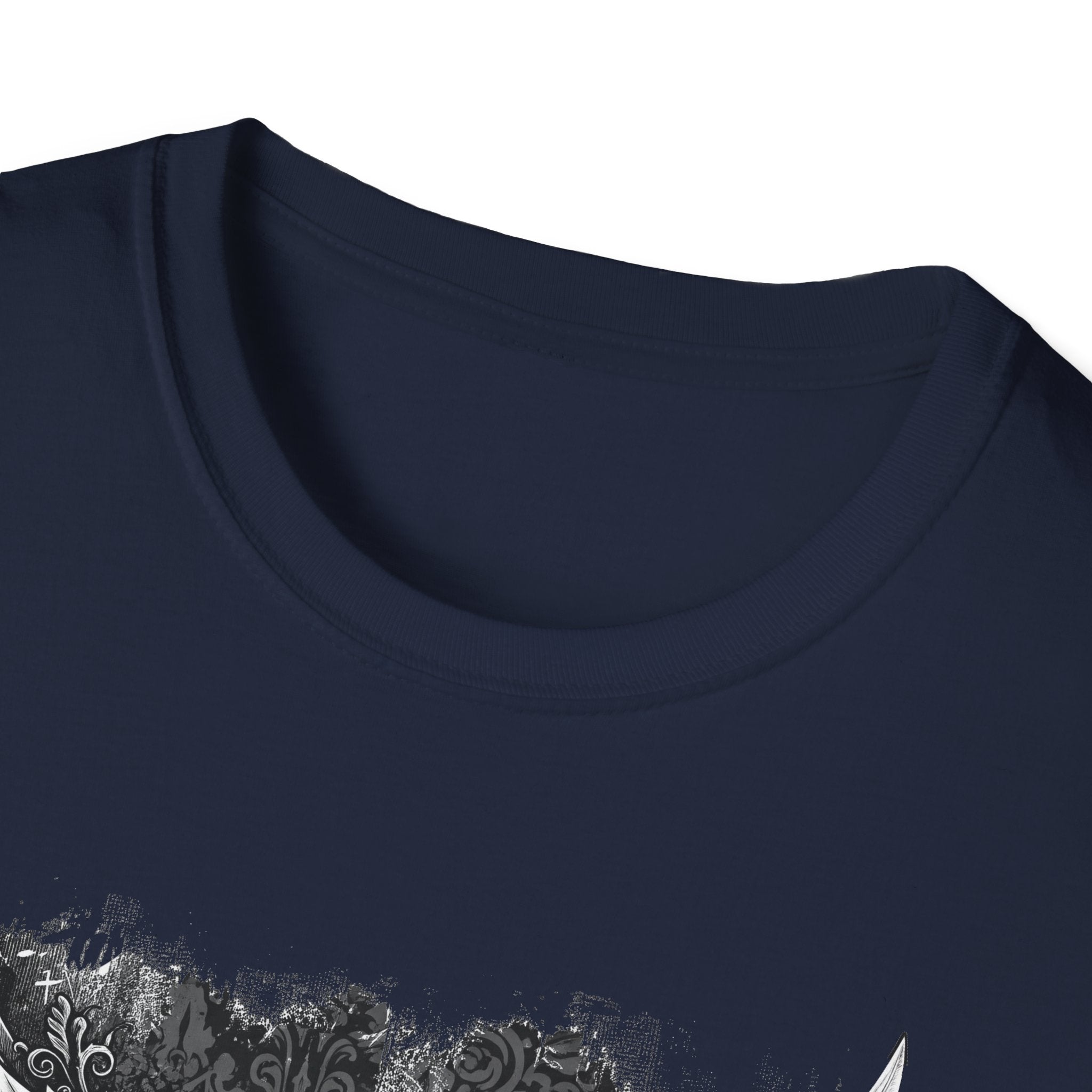 Gothic Winged Skull T-Shirt | Unisex Graphic Tee for Music Lovers, Halloween, Casual Wear, Gift for Him & Her