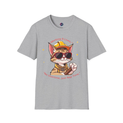 Cool Cat Nap Time T-Shirt, Funny Cat Tee, Gift for Cat Lovers, Relaxed Fit, Vintage Style, Perfect for Birthdays, Holidays - S-Mart Shop Smart Treasures