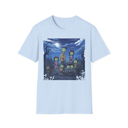 Zombie Family Halloween T-Shirt, Unisex Softstyle Tee for Men & Women, Funny Halloween Gift, Spooky Costume Top, Perfect for Halloween [...]
