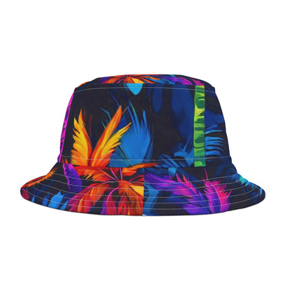 Dark Palm Bucket Hat (AOP)