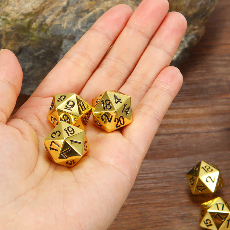 Faceted metal dice