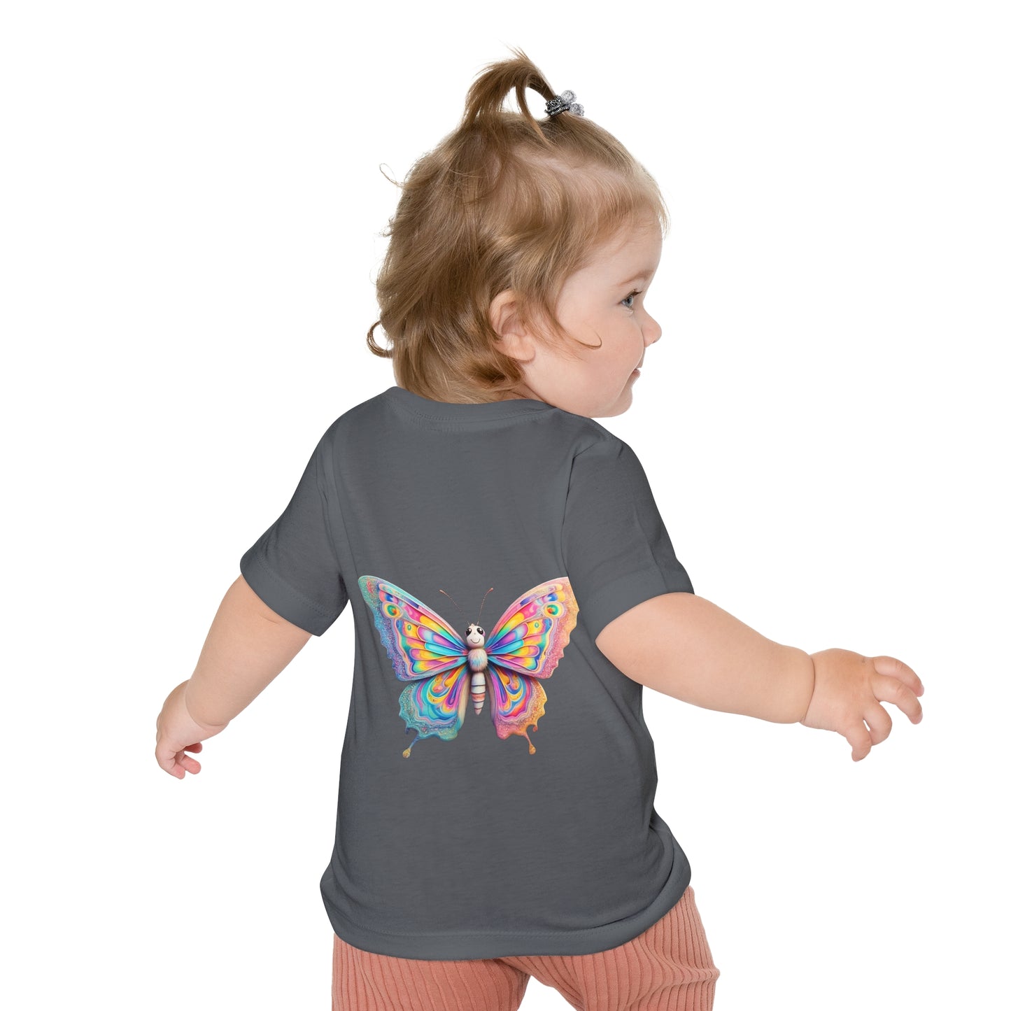 Colorful Baby Tiger & Butterfly Short Sleeve T-Shirt