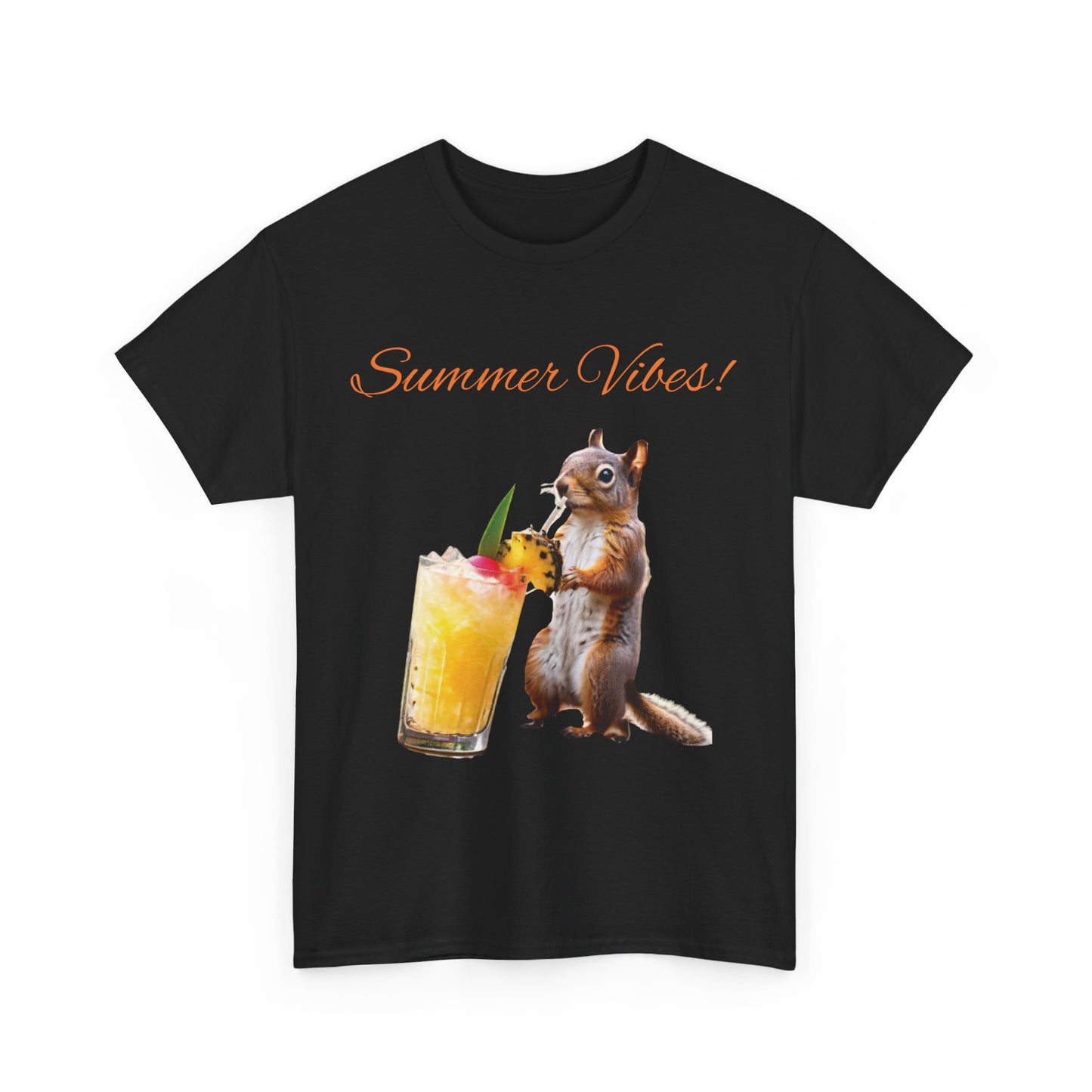 Summer Squirrel Chill Unisex Heavy Cotton Tee