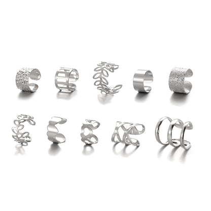 Creative Simple Non-pierced Ear Clip Five-piece Set