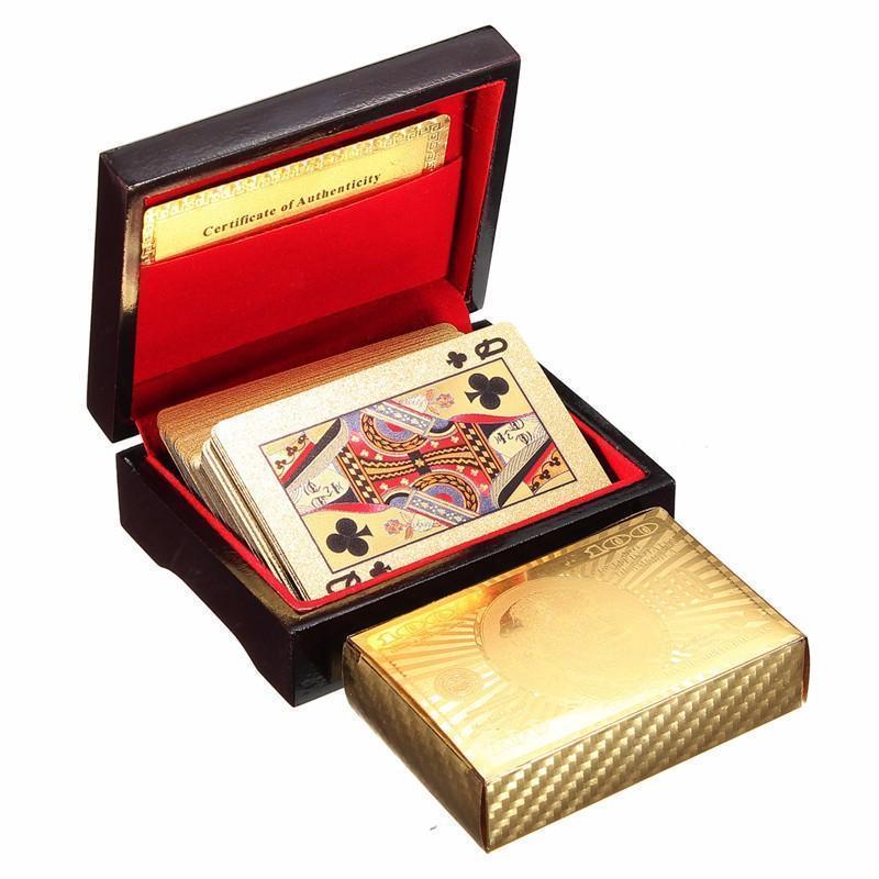 Creative Golden Plastic Poker Card Magic Card Waterproof Card Gift Board Game