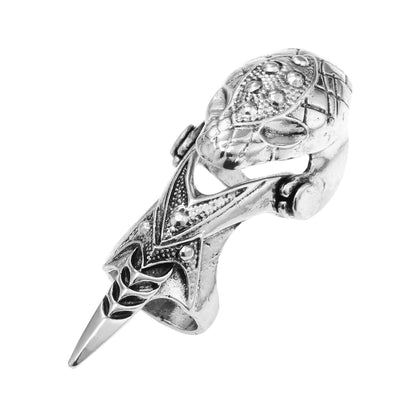 Alloy Long Ring Rock Skull Dragon Joint Bend