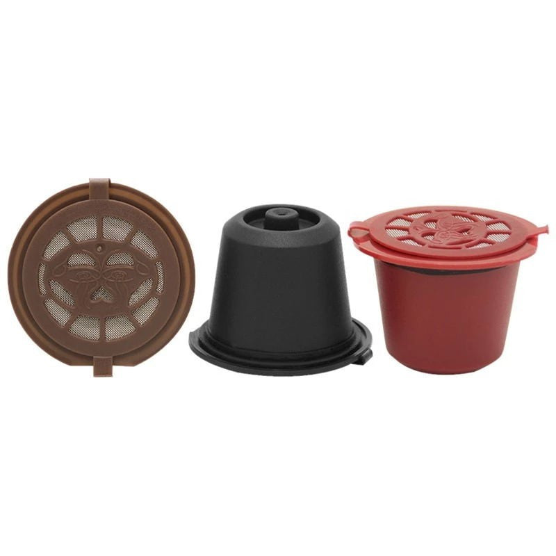 3PCS Reusable Coffee Capsules Pod Nespresso Stainless Steal