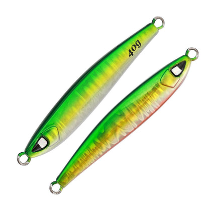 Luminescent colored artificial fishing lure