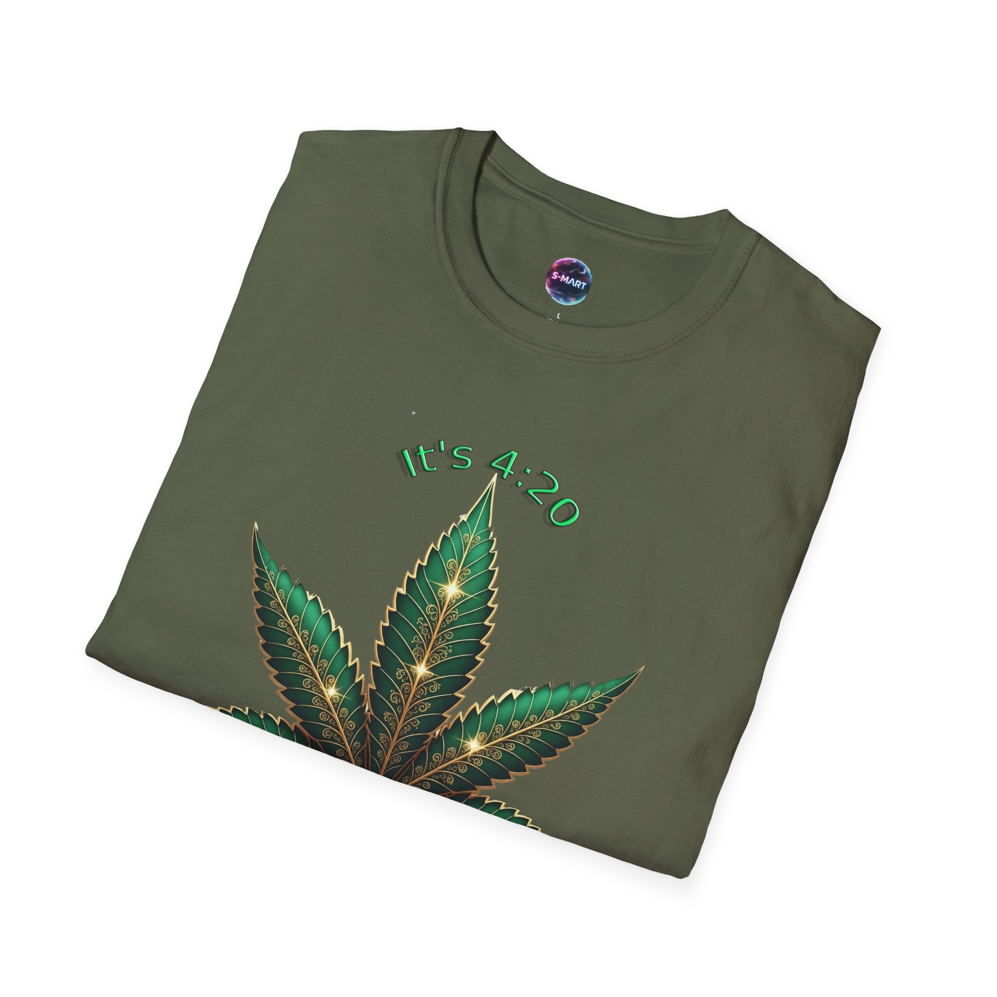 It's 420 Somewhere Vibes Unisex T-Shirt - Perfect for Cannabis Enthusiasts, Gifts, Festivals, Casual Wear, and Celebrations! - S-Mart Shop Smart Treasures