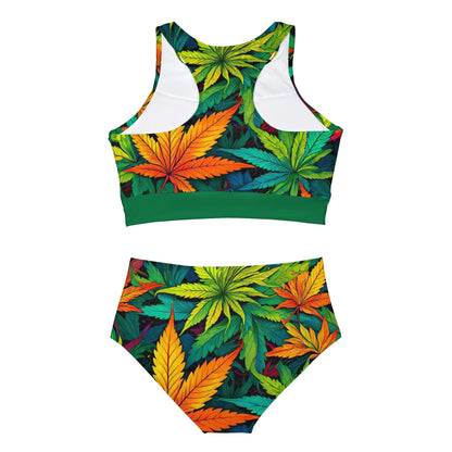 420 Happy Sporty Bikini Set (AOP)