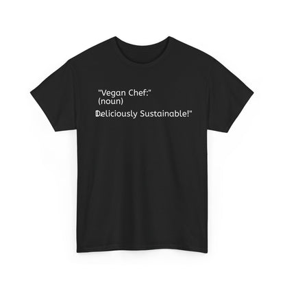 Vegan Chef Unisex Heavy Cotton Tee - Eco-Friendly Fashion Statement