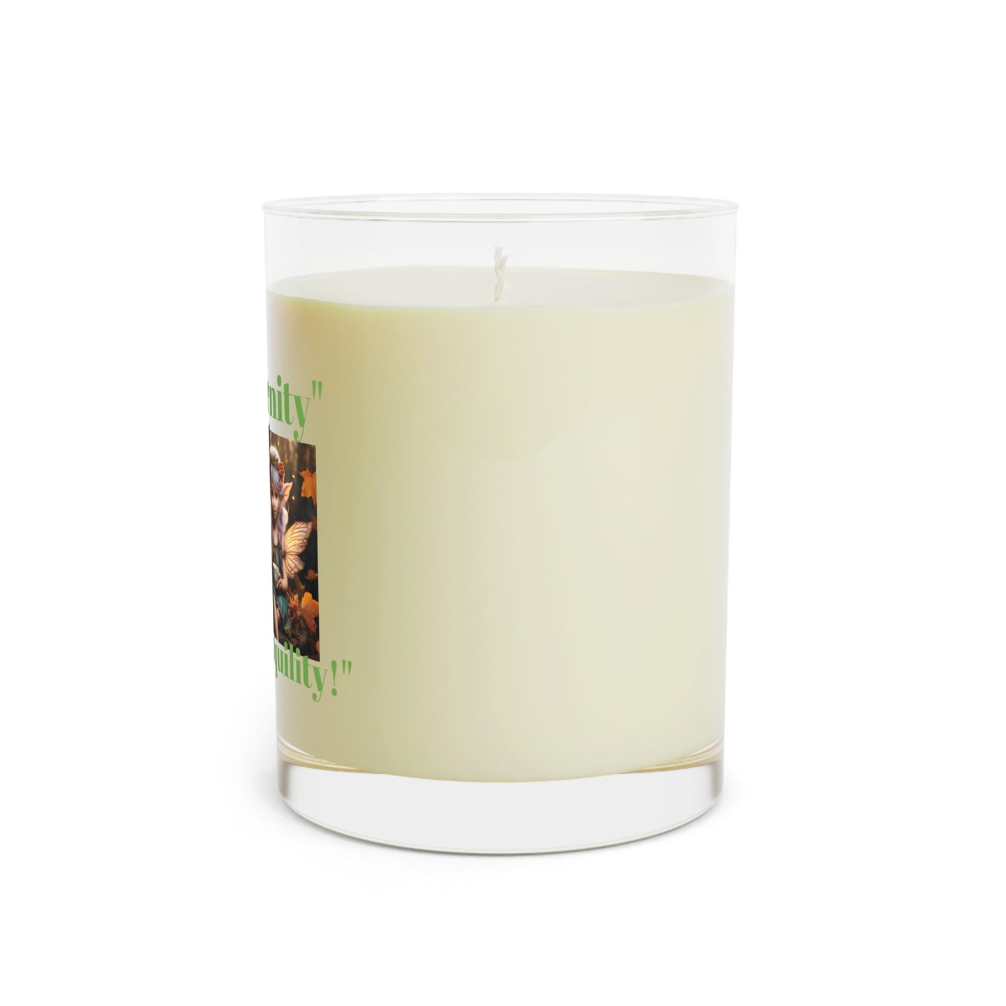 Figgy Serenity Scented Candle - 11oz Full Glass - Sip into Tranquility!