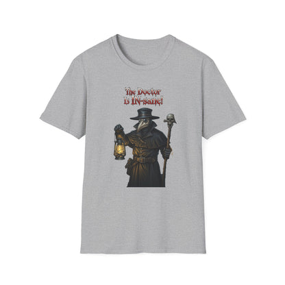 Gothic Plague In-sane Doctor T-Shirt, Unisex Softstyle Tee, Spooky Halloween Tee, Halloween Costume Shirt, Gift for Whovians, Dark Humor [...]