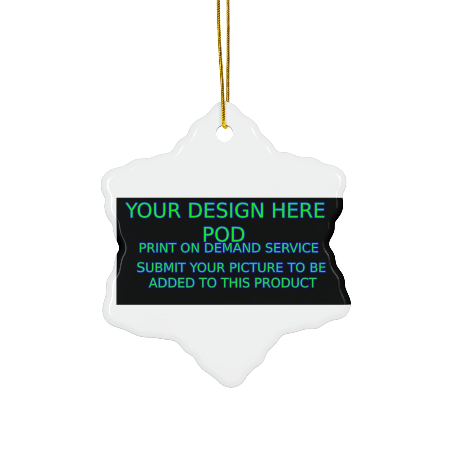 Customized Ceramic Ornament - Personalize Your Holiday Decor