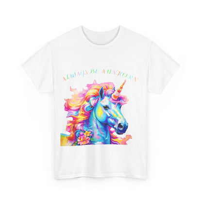 Always Be A Unicorn Unisex Heavy Cotton Tee