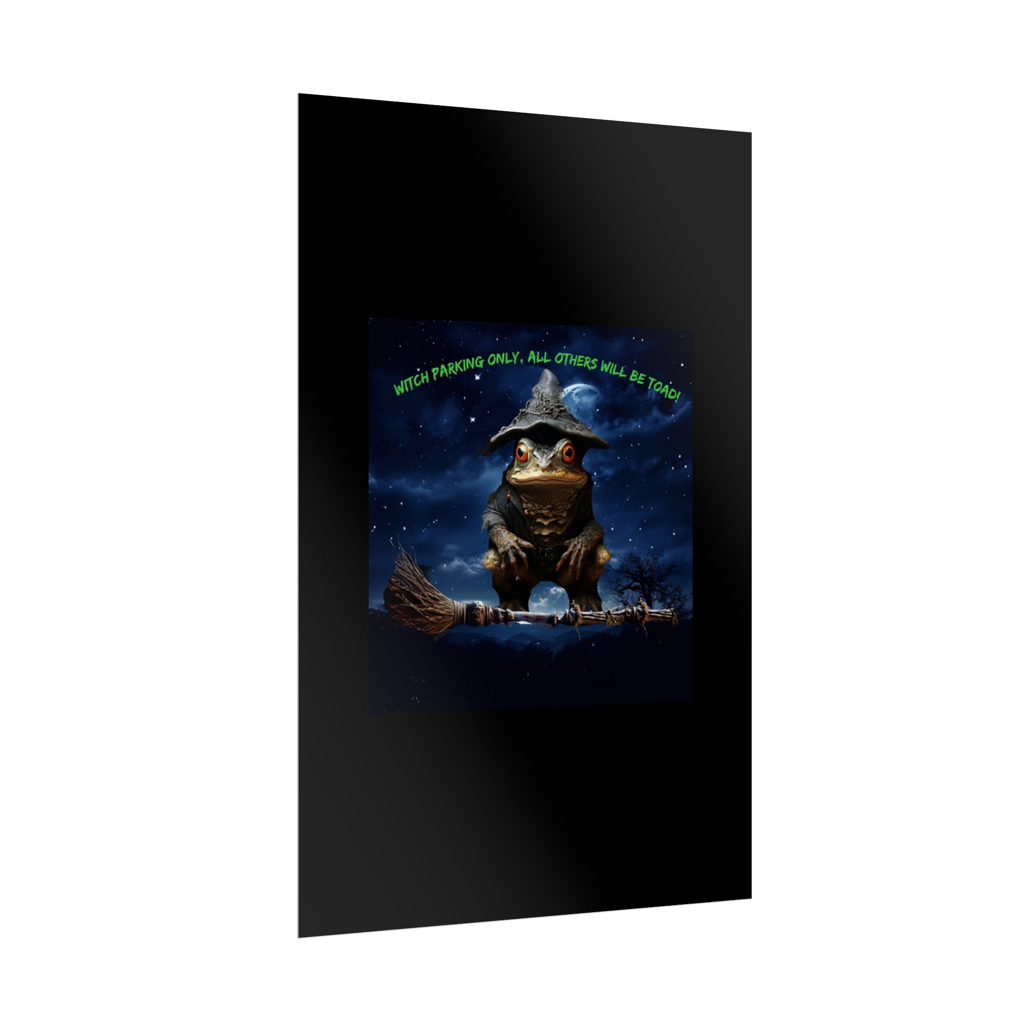 Witch Parking Only Toad Rolled Posters - S-Mart Shop Smart Treasures